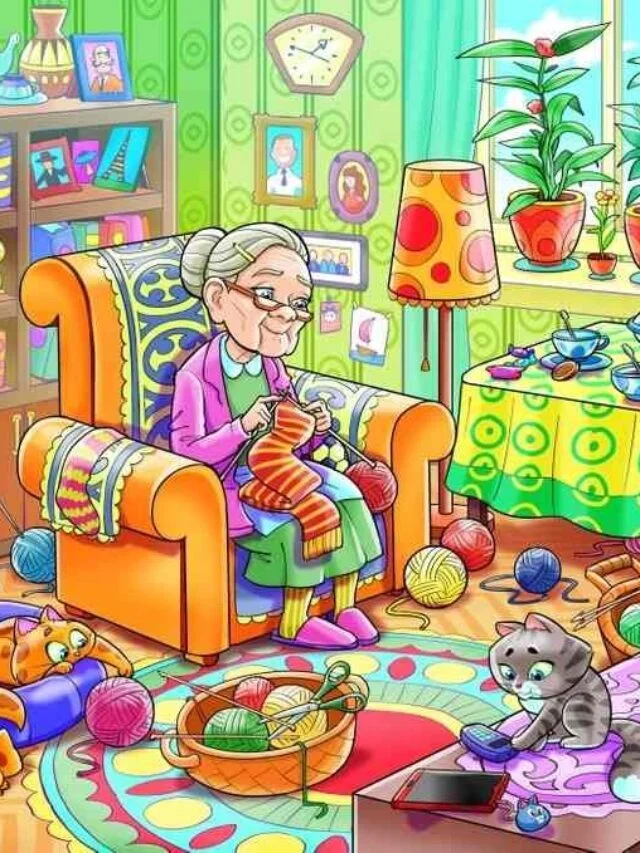 Optical Illusion for Testing Your IQ: Only 2% can spot the ball hidden inside Granny’s Living Room Picture in 7 secs!
